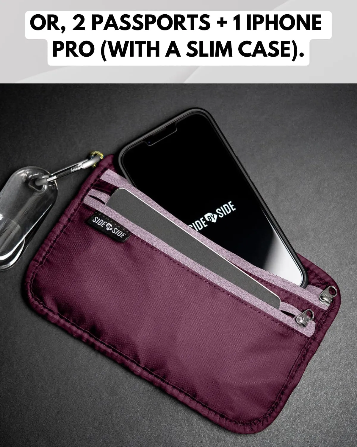 Passport Holder for Travel | Sleek & Slim Neck Wallet Organizer for Travel Documents | Secure RFID-Blocking Case for Passports & Cards | Versatile Travel Pouch That Fits Anywhere