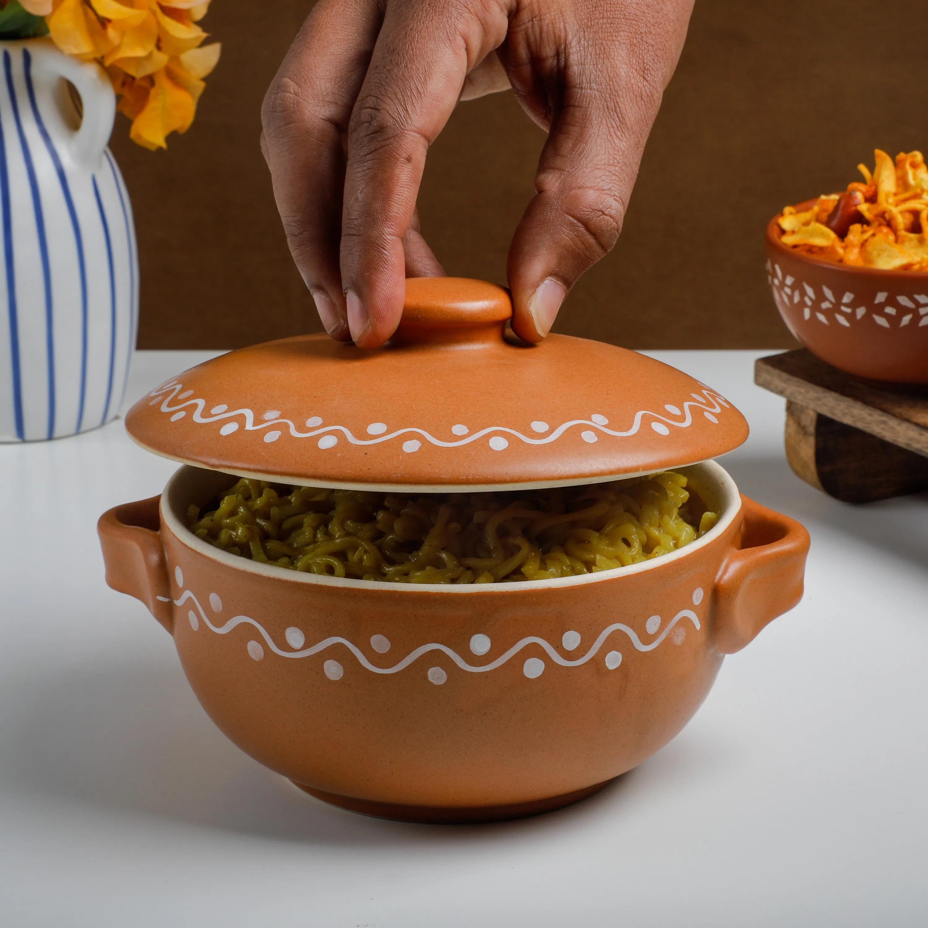 Rangoli Casserole Pot