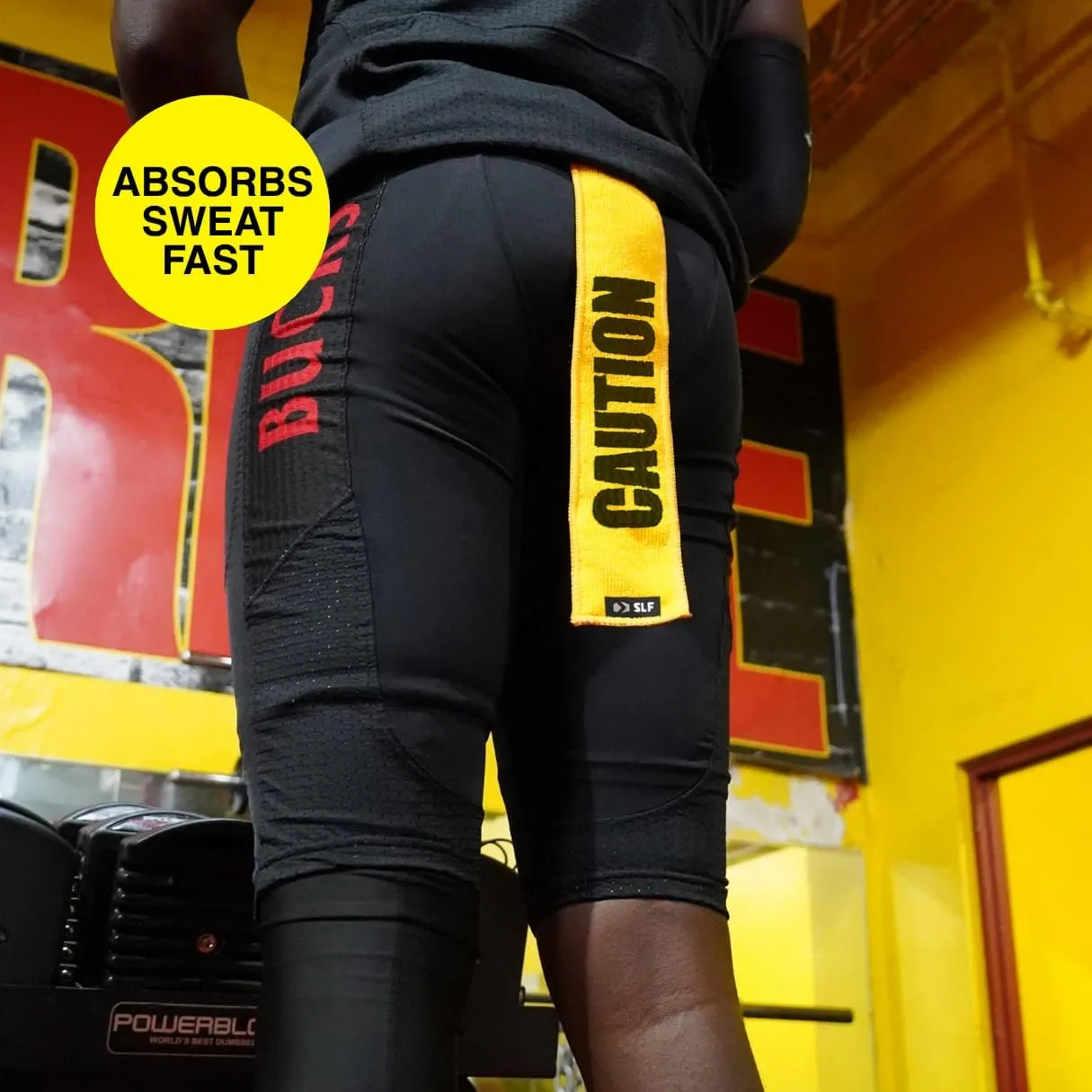 SLEEFS Caution Thin Football Towel