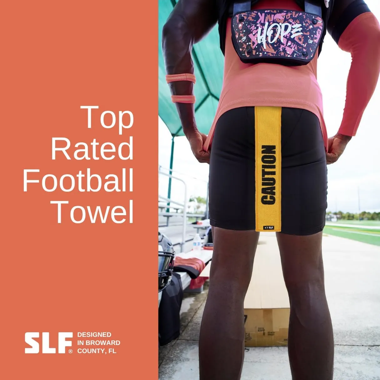 SLEEFS Caution Thin Football Towel