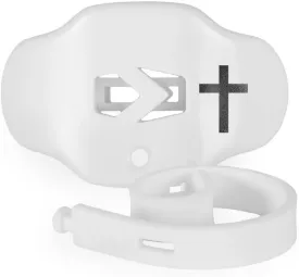 SLEEFS Football Mouth Guard - Youth Mouthguard with Strap - Lip/Teeth Protector Mouthpiece - No Boil - for Youth/Adults, Maximum Air Flow, for All Sports - Cross (Cross White)
