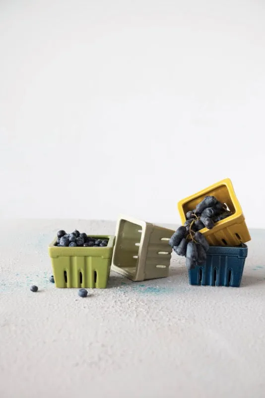 Square Stoneware Berry Bowl Collection