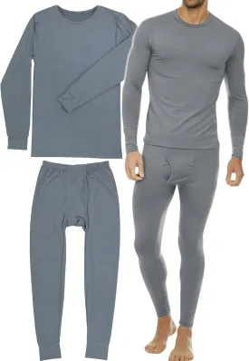ToBeInStyle Men's Thermal Underwear Sets with Soft Brush Fleece Inner Lining