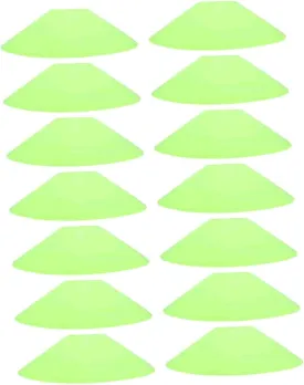 VICASKY 14pcs Soccer Training Marker Discs Pe Football Obstacle Cones for Drills Lightweight Portable for Training Football Basketball Outdoor Games