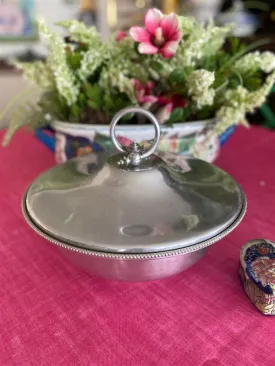 Vintage Aluminum Lidded Casserole Dish