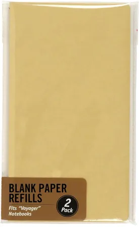 Voyager Blank Paper Refill (2-pack) Paperback  December 1, 2019