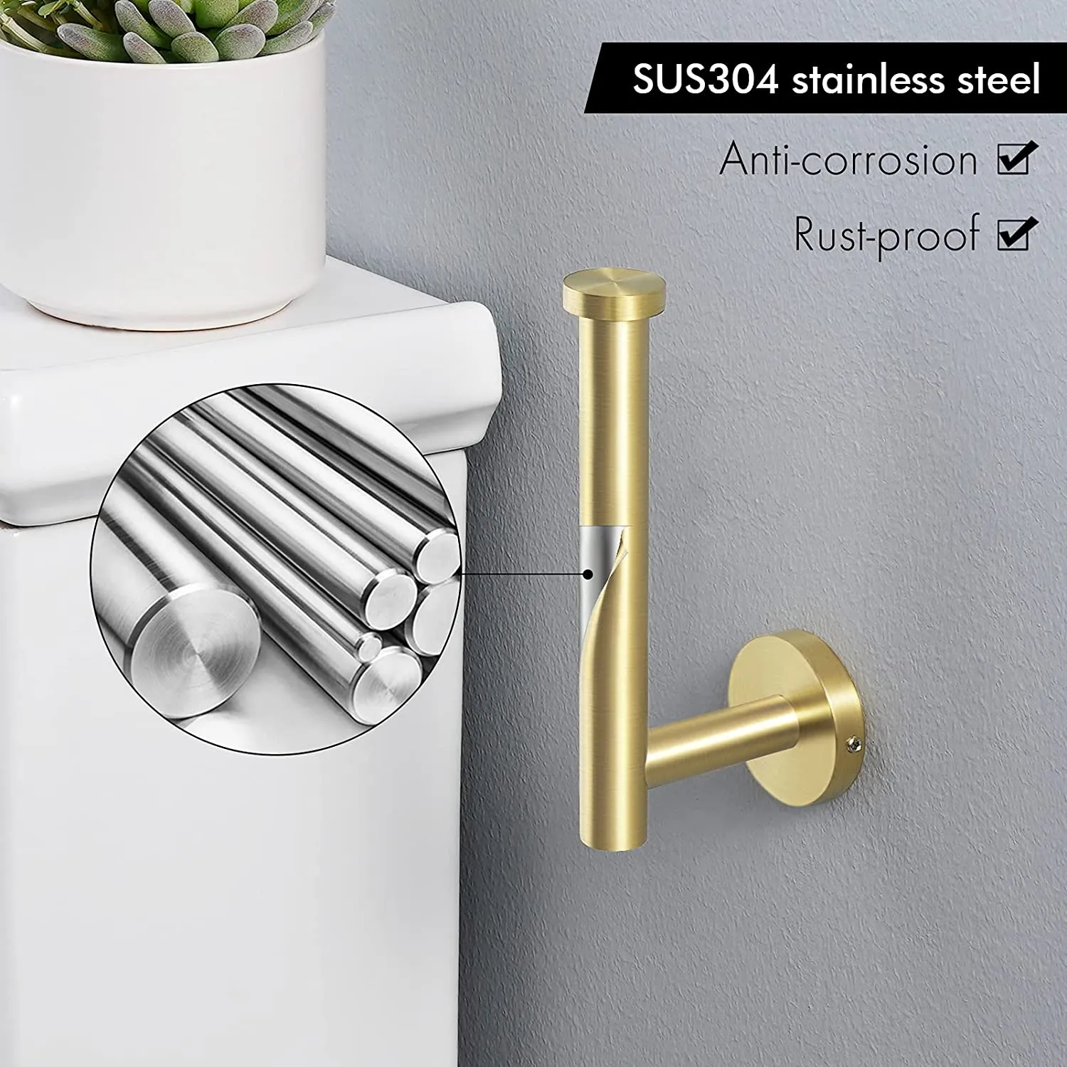Wall Mounted Toilet Paper Holder